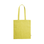 Saco de algodão reciclado colorido resistente 8 kg 120 g/m2 Eco Recycle cor amarelo primeira vista