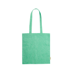 Saco de algodão reciclado colorido resistente 8 kg 120 g/m2 Eco Recycle cor verde primeira vista