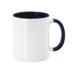 Caneca de cerâmica com asa e interior colorido 350ml Sublim Color cor azul-marinho primeira vista
