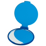 Espelho de bolso barato para oferecer de maquilhagem Singleview cor azul
