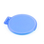 Espelho de bolso barato para oferecer de maquilhagem Singleview cor azul