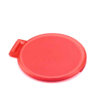 Espelho de bolso barato para oferecer de maquilhagem Singleview cor vermelho