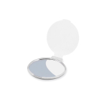 Espelho de bolso barato para oferecer de maquilhagem Singleview cor branco primeira vista