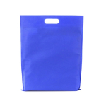 Sacos publicitários non-woven em cores vivas 80 g/m2 Gallery cor azul segunda vista