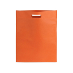Sacos publicitários non-woven em cores vivas 80 g/m2 Gallery cor cor-de-laranja primeira vista