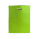 Sacos publicitários non-woven em cores vivas 80 g/m2 Gallery cor verde-claro primeira vista