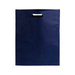 Sacos publicitários non-woven em cores vivas 80 g/m2 Gallery cor azul-marinho primeira vista