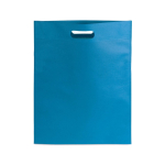 Sacos publicitários non-woven em cores vivas 80 g/m2 Gallery cor azul-claro primeira vista