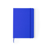 Caderno reciclado personalizado barato, folhas A5 pautadas rPET cor azul primeira vista