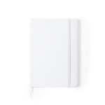 Caderno reciclado personalizado barato, folhas A5 pautadas rPET cor branco primeira vista
