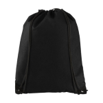 Mochila de cordas personalizada sem tecelagem 80 g/m2 Original cor preto segunda vista frontal