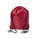 Mochilas de cordão de poliéster 210D para crianças Original cor vermelho segunda vista