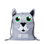 Mochilas de cordão com desenho de animais Animals vista principal