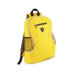 Mochila barata de poliéster com diversos compartimentos Travel cor amarelo primeira vista