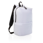 Mochilas de poliéster com logo para uso diário Everyday cor branco