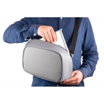 Mochila antirroubo com USB e RFID e porta USB Bobby Sling cor cinzento vista décima segunda