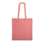 Saco personalizado de algodão reciclado 140 g/m2 Reciclo Colors cor vermelho primeira vista