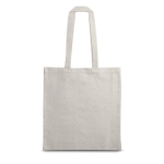 Saco personalizado de algodão reciclado 140 g/m2 Reciclo Colors cor cinzento primeira vista