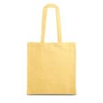 Saco personalizado de algodão reciclado 140 g/m2 Reciclo Colors cor amarelo primeira vista