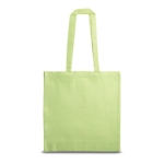 Saco personalizado de algodão reciclado 140 g/m2 Reciclo Colors cor verde-claro primeira vista