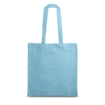 Saco personalizado de algodão reciclado 140 g/m2 Reciclo Colors cor azul-claro primeira vista