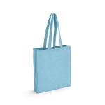 Saco personalizado de algodão reciclado 140 g/m2 Reciclo Colors cor azul-claro