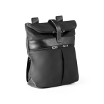 Mochila de microfibra adaptável a dois tamanhos Versatile cor preto primeira vista