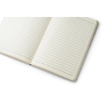 Caderno reciclado antibacteriano, folhas A5 pautadas Antibacterial cor cinzento-claro terceira vista