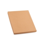 Kit de caderno gravado e caneta de cortiça, folhas A5 pautadas Cork cor natural na caixa