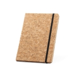Kit de caderno gravado e caneta de cortiça, folhas A5 pautadas Cork cor natural terceira vista