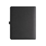 Portefólio reciclado com carregador sem fios A5 Wireless Charger cor preto segunda vista