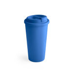 Copos takeaway de plástico de parede dupla e 500ml Large cor azul real