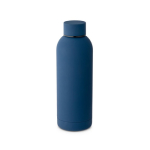 Garrafa térmica de aço inoxidável com acabamento mate 500ml Spring cor azul-marinho