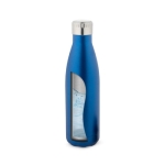 Garrafa de aço isolada a vácuo com tampa metálica 500ml Satin cor azul quarta vista