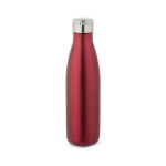 Garrafa de aço isolada a vácuo com tampa metálica 500ml Satin cor vermelho