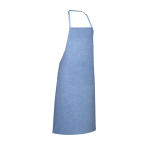 Avental de algodão reciclado com bolso 140 g/m2 EcoNature Budget cor azul real