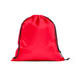 Saco-mochila promocional de plástico reciclado Urban Recycled cor vermelho