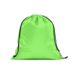 Saco-mochila promocional de plástico reciclado Urban Recycled cor verde-claro