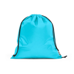 Saco-mochila promocional de plástico reciclado Urban Recycled cor azul-claro