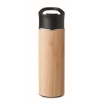 Termo anti-gotas de aço inoxidável com tampa e alça 450ml Tea Travel cor madeira segunda vista