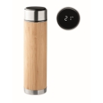 Termos personalizados termómetro táctil e infusor 480ml Tea Touch cor madeira