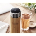 Termos personalizados termómetro táctil e infusor 480ml Tea Touch cor madeira vista conjunto principal