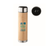 Termos personalizados termómetro táctil e infusor 480ml Tea Touch cor madeira vista principal