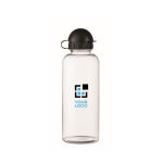 Garrafa para bicicleta de plástico reciclado com bocal 500ml Bici rPET cor transparente vista principal