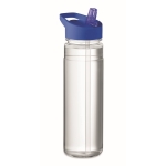 Garrafa personalizada com bocal dobrável colorido 650ml Festival rPET cor azul real oitava vista