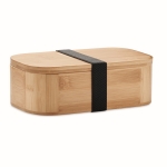 Lancheira grande de bambu com separador removível 1L Bali Large cor madeira