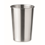 Copo de aço inoxidável de 350ml gravado com o logotipo Picnic cor prateado mate