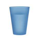 Copos para eventos reutilizáveis em plástico com 300 ml Festival cor azul transparente