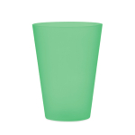 Copos para eventos reutilizáveis em plástico com 300 ml Festival cor verde transparente