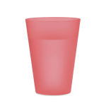 Copos para eventos reutilizáveis em plástico com 300 ml Festival cor vermelho transparente